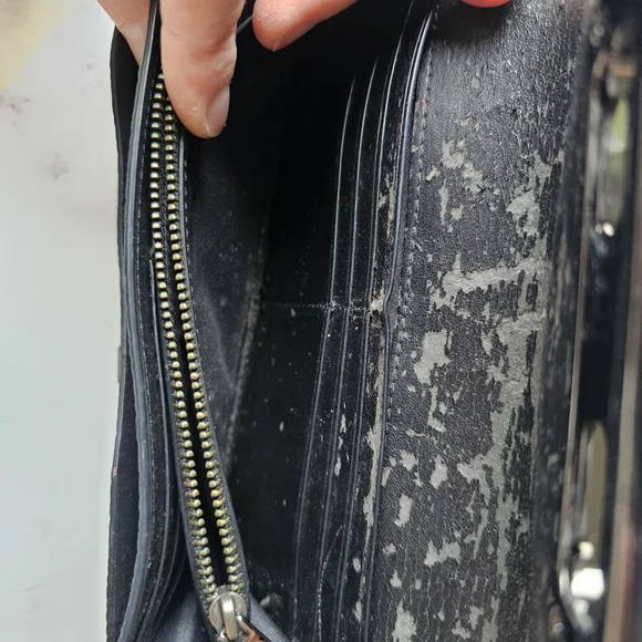 Vintage COACH Black Leather Wallet - Picture 5 of 7